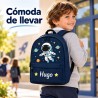 Mochila Escolar Personalizada Astronauta con Nombre | Espacio | Estores Iroa