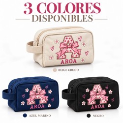 Neceser Personalizado con Inicial y Nombre para Niña | Estores Iroa