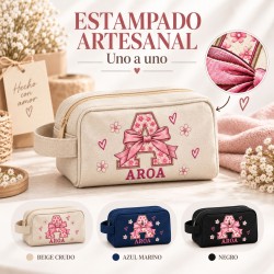Neceser Personalizado con Inicial y Nombre para Niña | Estores Iroa