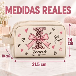 Neceser Personalizado Inicial Leopardo con Nombre | Iroa