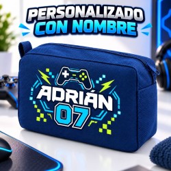 Neceser Gamer Personalizado con Nombre para Niño | Estores Iroa