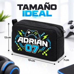 Neceser Gamer Personalizado con Nombre para Niño | Estores Iroa