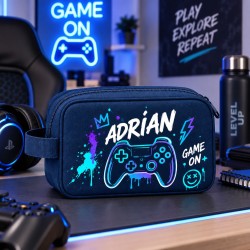 Neceser Gamer 01 Personalizado con Nombre para Niño | Estores Iroa