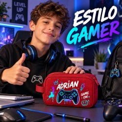 Neceser Gamer 01 Personalizado con Nombre para Niño | Estores Iroa