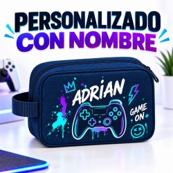 Neceser Gamer 01 Personalizado con Nombre para Niño | Estores Iroa