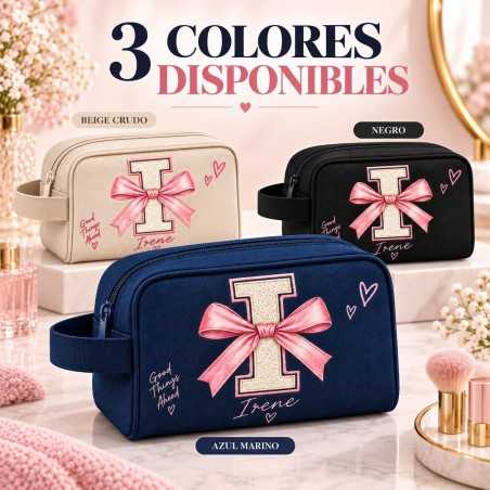Neceser Personalizado con Inicial y Nombre para Niña | Iroa