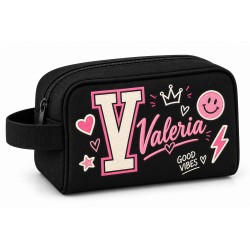 Neceser Personalizado con Inicial y Nombre para Niña Good Vibes | Iroa