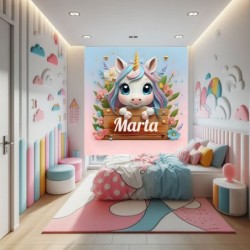  Estores infantiles niña personalizados. Estores infantiles Niña Unicornio Bebe 2024- Estor enrollable habitación infantil niña