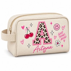 Neceser Personalizado con Inicial y Nombre Cerezas 01-26 | Estores Iroa