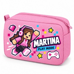 Neceser Gamer Roblox Personalizado con Nombre | Regalo para Niña | Estores Iroa