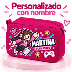 Neceser Gamer Roblox Personalizado con Nombre | Regalo para Niña | Estores Iroa