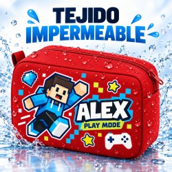 Neceser Gamer Roblox Personalizado con Nombre | Regalo para Niño | Estores Iroa