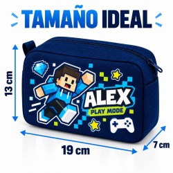 Neceser Gamer Roblox Personalizado con Nombre | Regalo para Niño | Estores Iroa