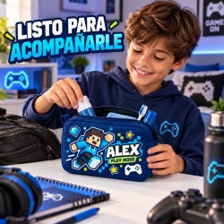 Neceser Gamer Roblox Personalizado con Nombre | Regalo para Niño | Estores Iroa