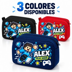 Neceser Gamer Roblox Personalizado con Nombre | Regalo para Niño | Estores Iroa