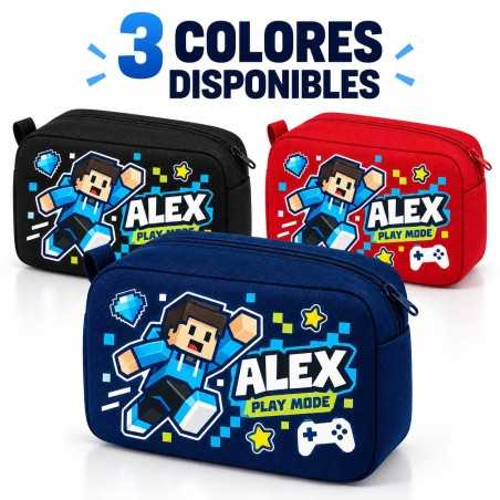 Neceser Gamer Roblox Personalizado con Nombre | Regalo para Niño | Estores Iroa