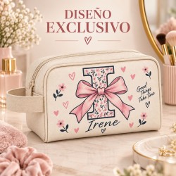 Neceser Personalizado con Inicial y Nombre para Niña | Iroa
