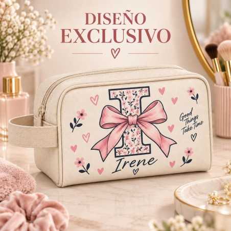 Neceser Personalizado con Inicial y Nombre para Niña | Iroa