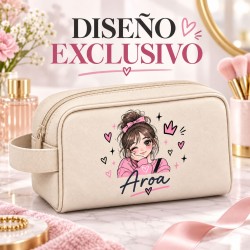 Neceser Personalizado para Niña con Nombre Manga | Estores Iroa