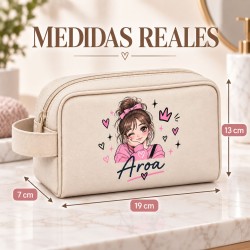 Neceser Personalizado para Niña con Nombre Manga | Estores Iroa