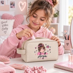 Neceser Personalizado para Niña con Nombre Manga | Estores Iroa
