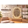 Lámpara LED Personalizada con Texto | Estores Iroa