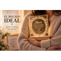 Lámpara LED Personalizada con Texto | Estores Iroa