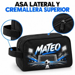 Neceser Fútbol Personalizado con Nombre Portería Fútbol 26