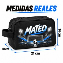 Neceser Fútbol Personalizado con Nombre Portería Fútbol 26