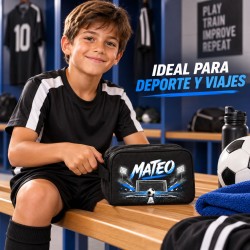 Neceser Fútbol Personalizado con Nombre Portería Fútbol 26