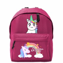 Mochila escolar infantil personalizada Unicornio 003