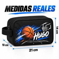 Neceser Baloncesto Personalizado con Nombre | Basket 002