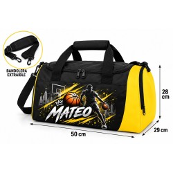 Bolsa Baloncesto Personalizada con Nombre y Zapatillero | Basket 004