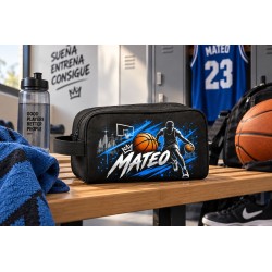 Neceser Baloncesto Personalizado con Nombre Basket 004