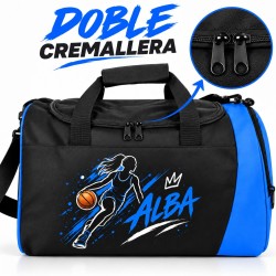 Bolsa Baloncesto Personalizada Niña con Zapatillero | Basket Chicas 02-26