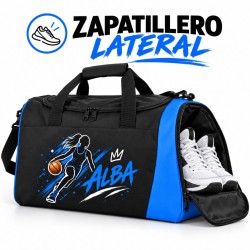 Bolsa Baloncesto Personalizada Niña con Zapatillero | Basket Chicas 02-26