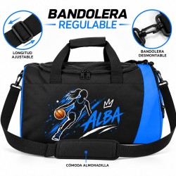 Bolsa Baloncesto Personalizada Niña con Zapatillero | Basket Chicas 02-26