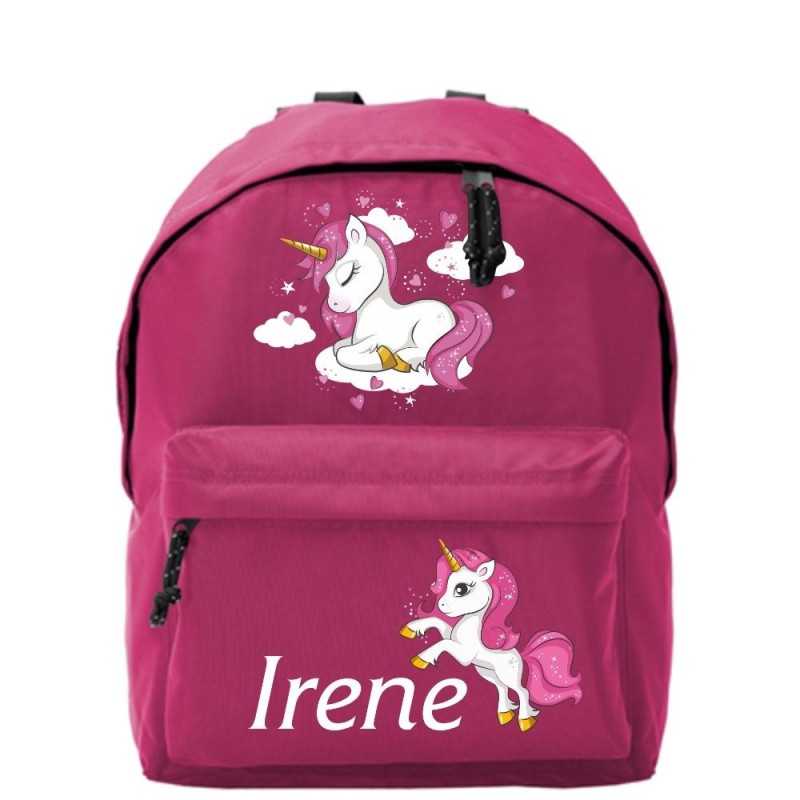 Mochila escolar infantil personalizada Unicornio 001 Mochila escolar infantil personalizada Unicornio 001