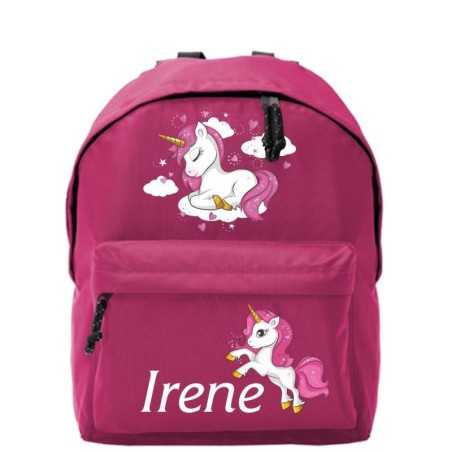 Mochila escolar infantil personalizada Unicornio 001
