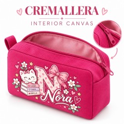 Neceser Personalizado con Nombre para Niña | Inicial Nora
