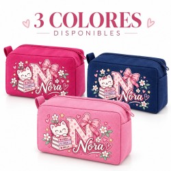 Neceser Personalizado con Nombre para Niña | Inicial Nora