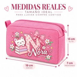 Neceser Personalizado con Nombre para Niña | Inicial Nora