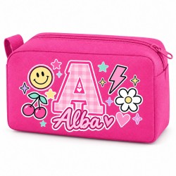Neceser Personalizado Inicial y Nombre Impermeable | Inicial Pop 26