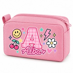 Neceser Personalizado Inicial y Nombre Impermeable | Inicial Pop 26