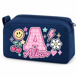 Neceser Personalizado Inicial y Nombre Impermeable | Inicial Pop 26