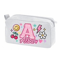 Neceser Personalizado Inicial y Nombre Impermeable | Inicial Pop 26