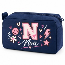 Neceser Personalizado Inicial y Nombre Impermeable | Inicial Smile 26
