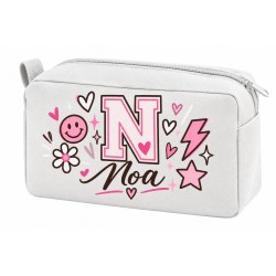 Neceser Personalizado Inicial y Nombre Impermeable | Inicial Smile 26