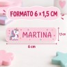 Etiquetas Unicornio Personalizadas con Nombre para Colegio | Pack 50