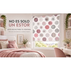 Estor Enrollable Estampado Juvenil Círculos 009 a Medida - Estores Iroa
